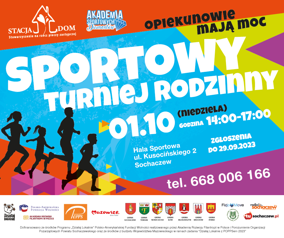 baner „sportowy turniej rodzinny”