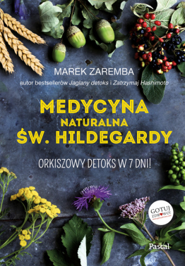 Projekt okładki „Medycyna naturalna św. Hildegardy”.