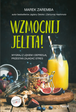 Projekt okładki „Wzmocnij jelita”.